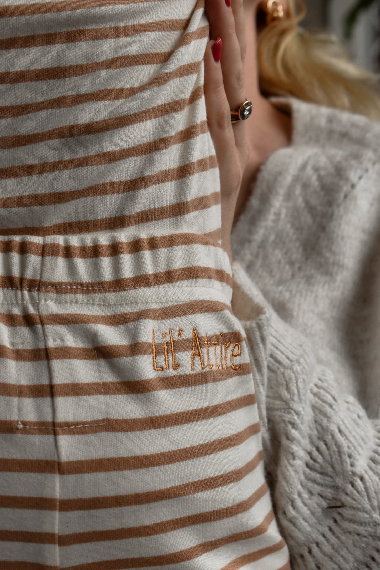 Striped Pretzel Tights