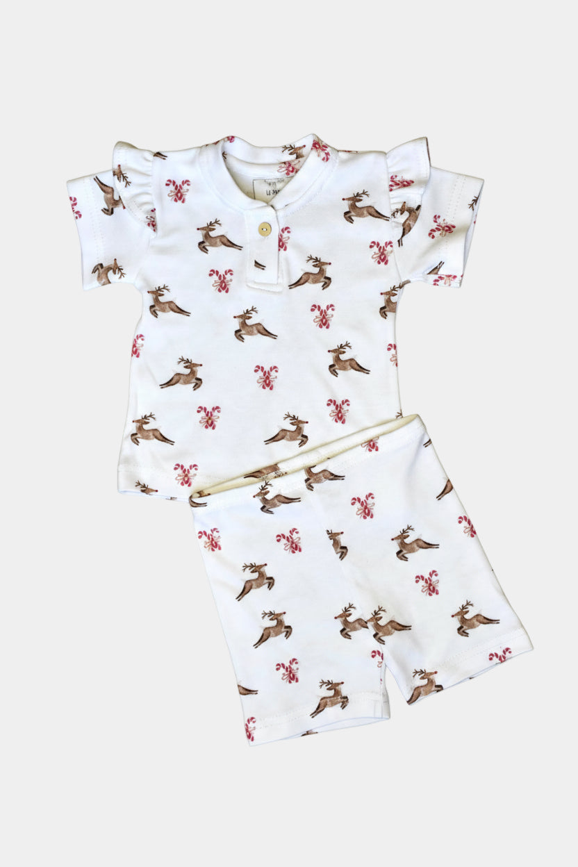 Christmas Frill T-Shirt with Matching Shorts