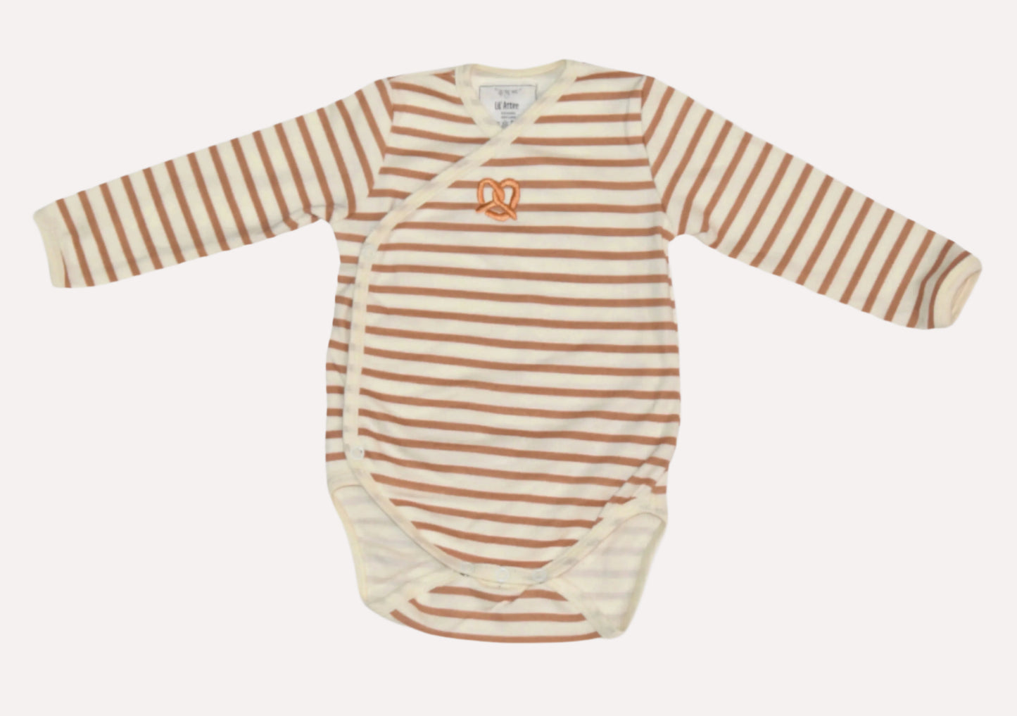 Long Sleeved Pretzel Striped Romper