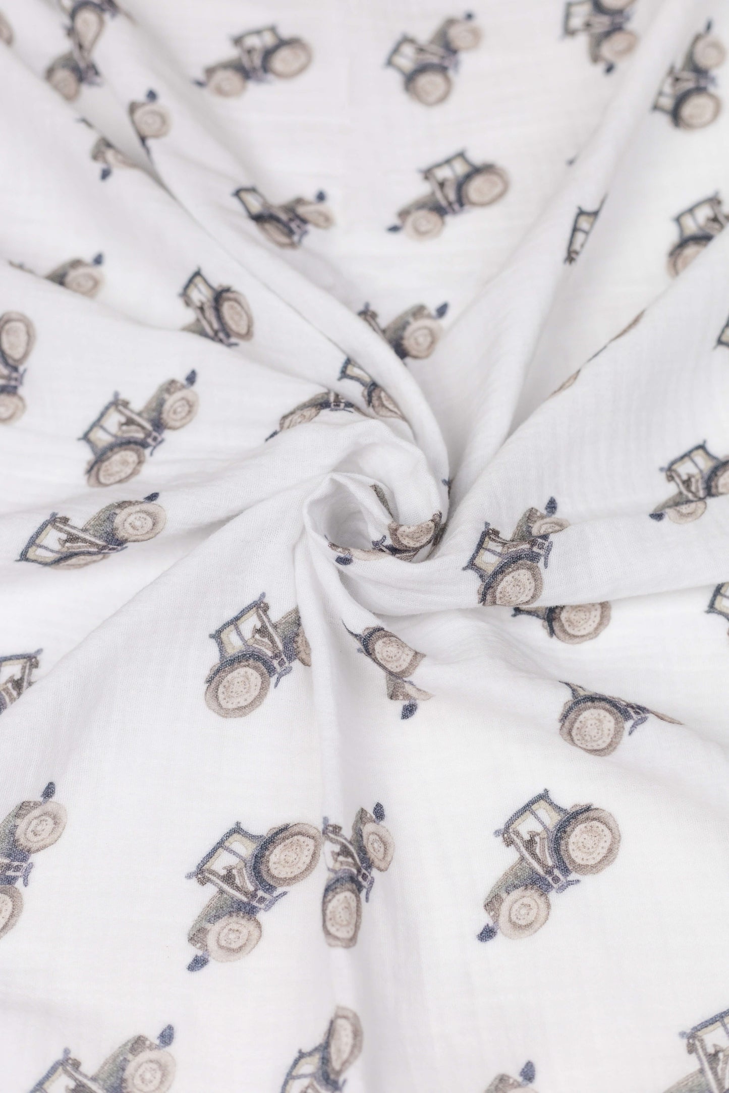 MUSLIN BURP CLOTH- TRACTOR