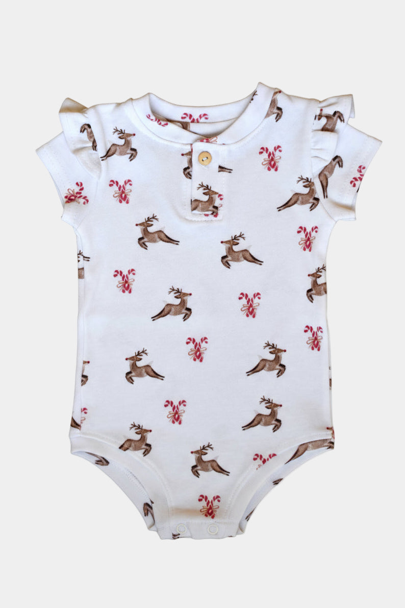 Christmas Frill Romper