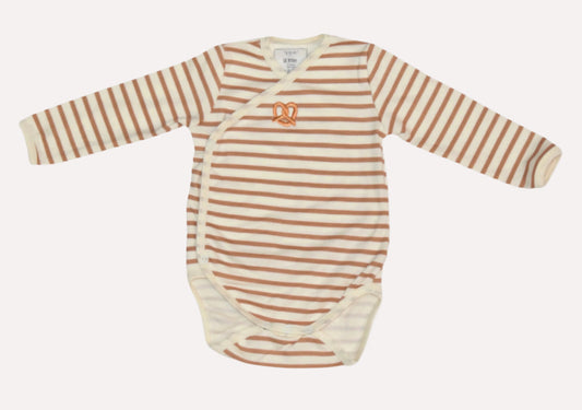 Long Sleeved Pretzel Striped Romper