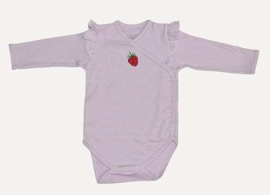 Purple Frill Raspberry Romper