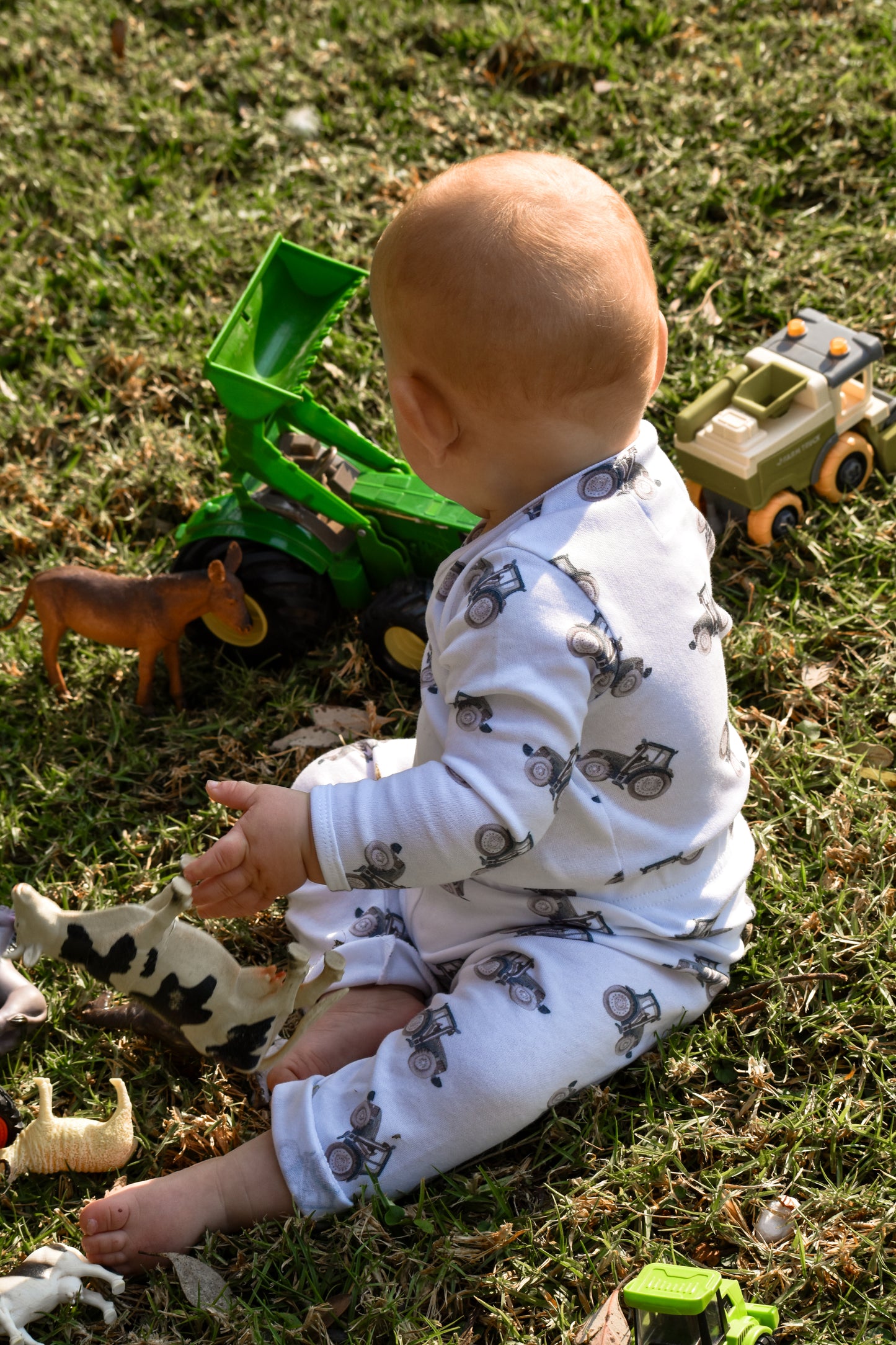 Tractor Tot Wrap Romper