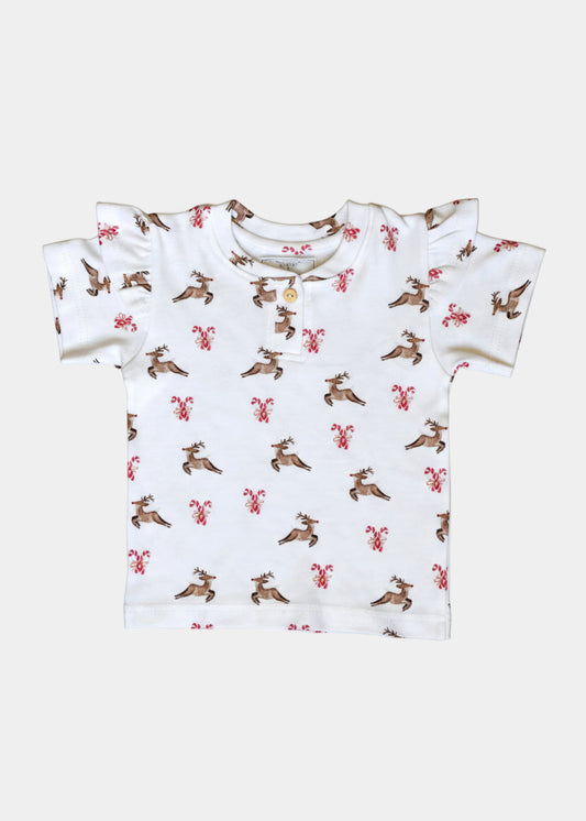 Christmas Frill T-Shirt with Matching Shorts